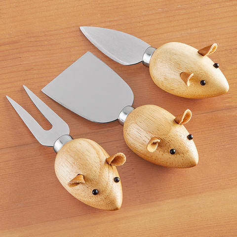 3 Blind Mice Cheese Knives