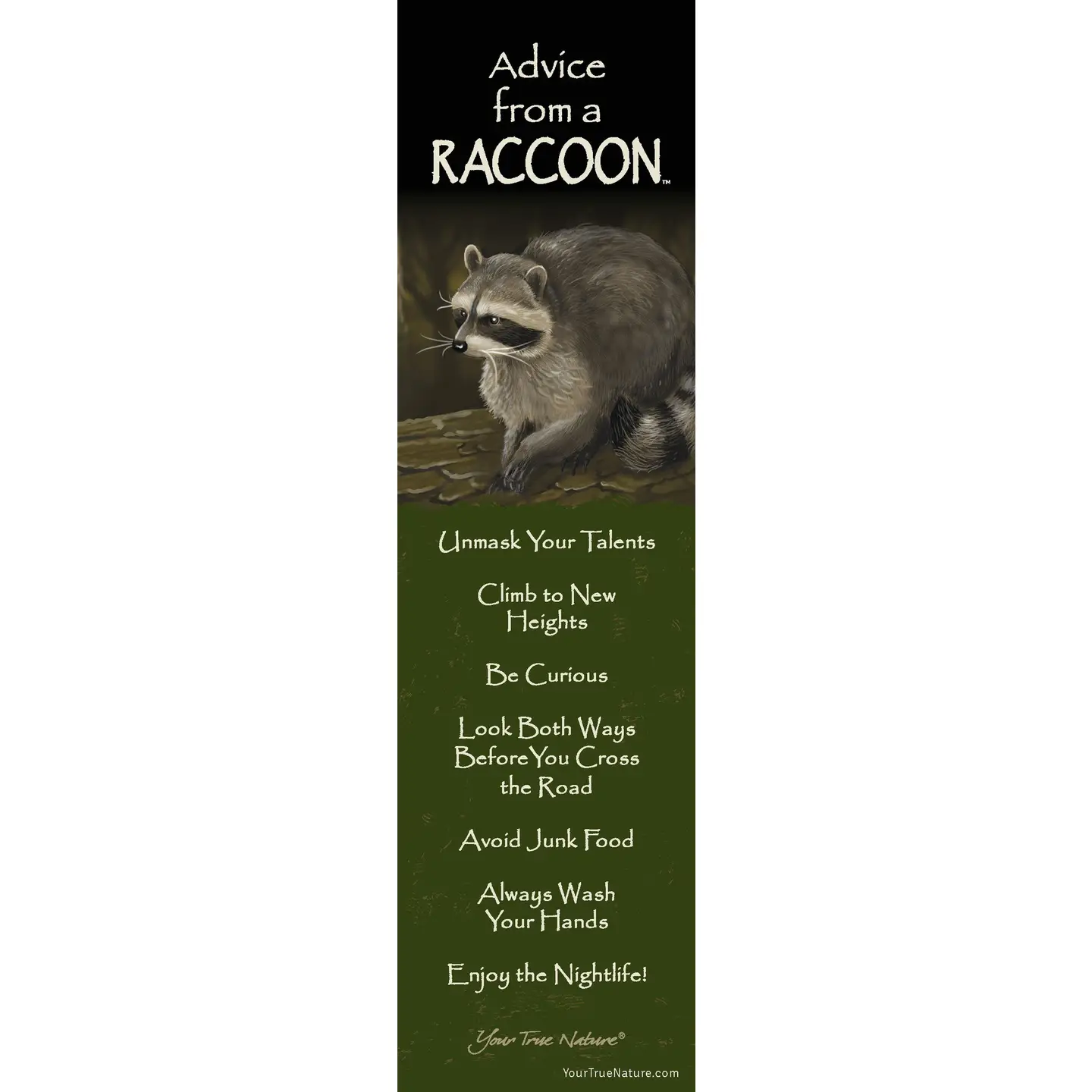 Bookmark Advice from a Raccoon