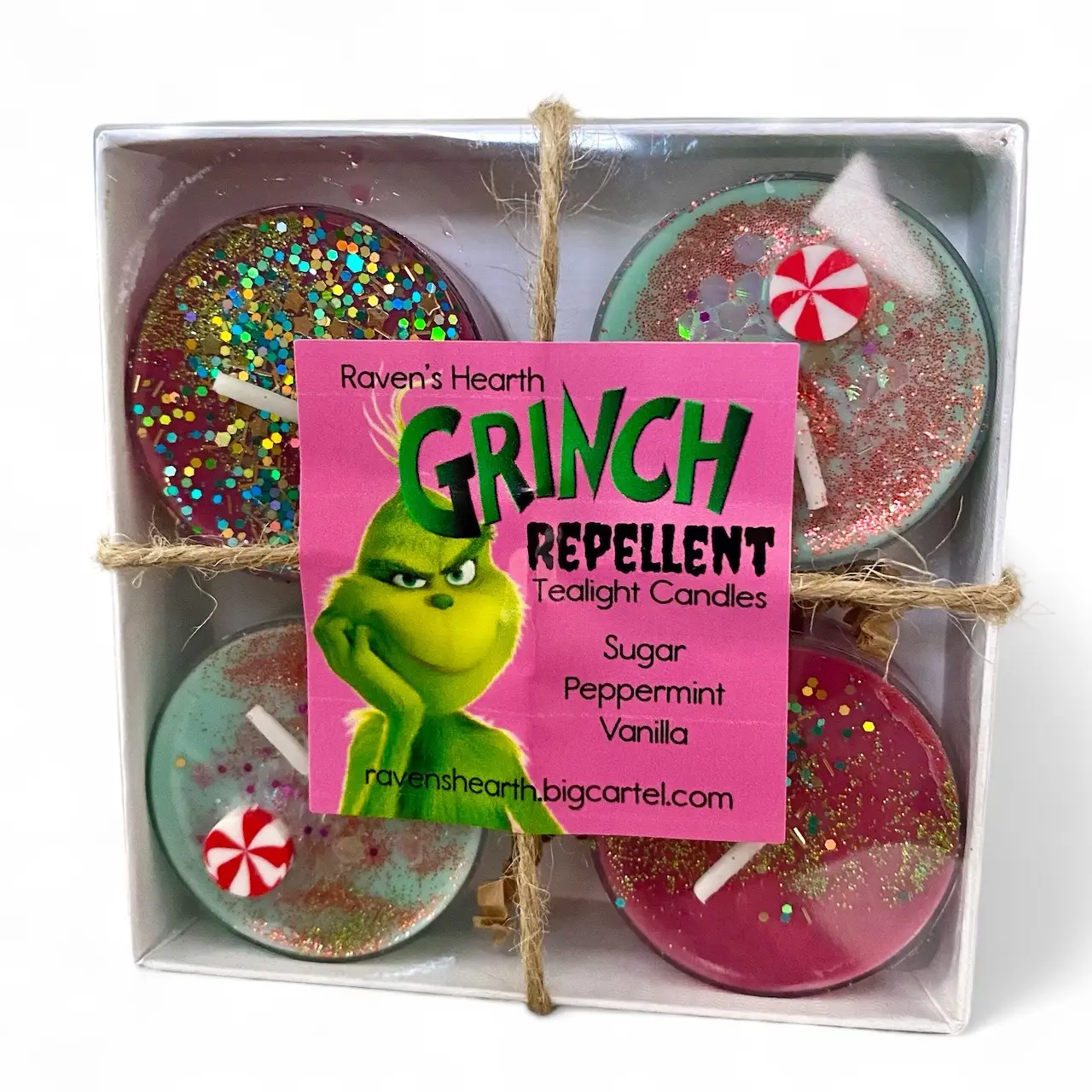 Grinch Repellent Tealights