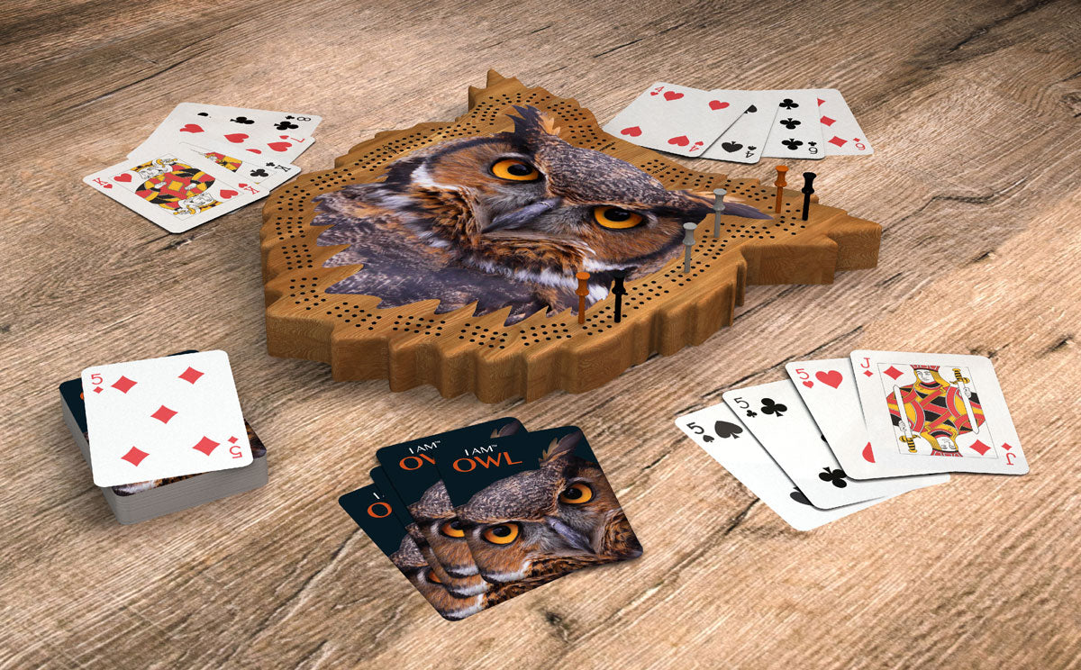 Owl Cribbage Board