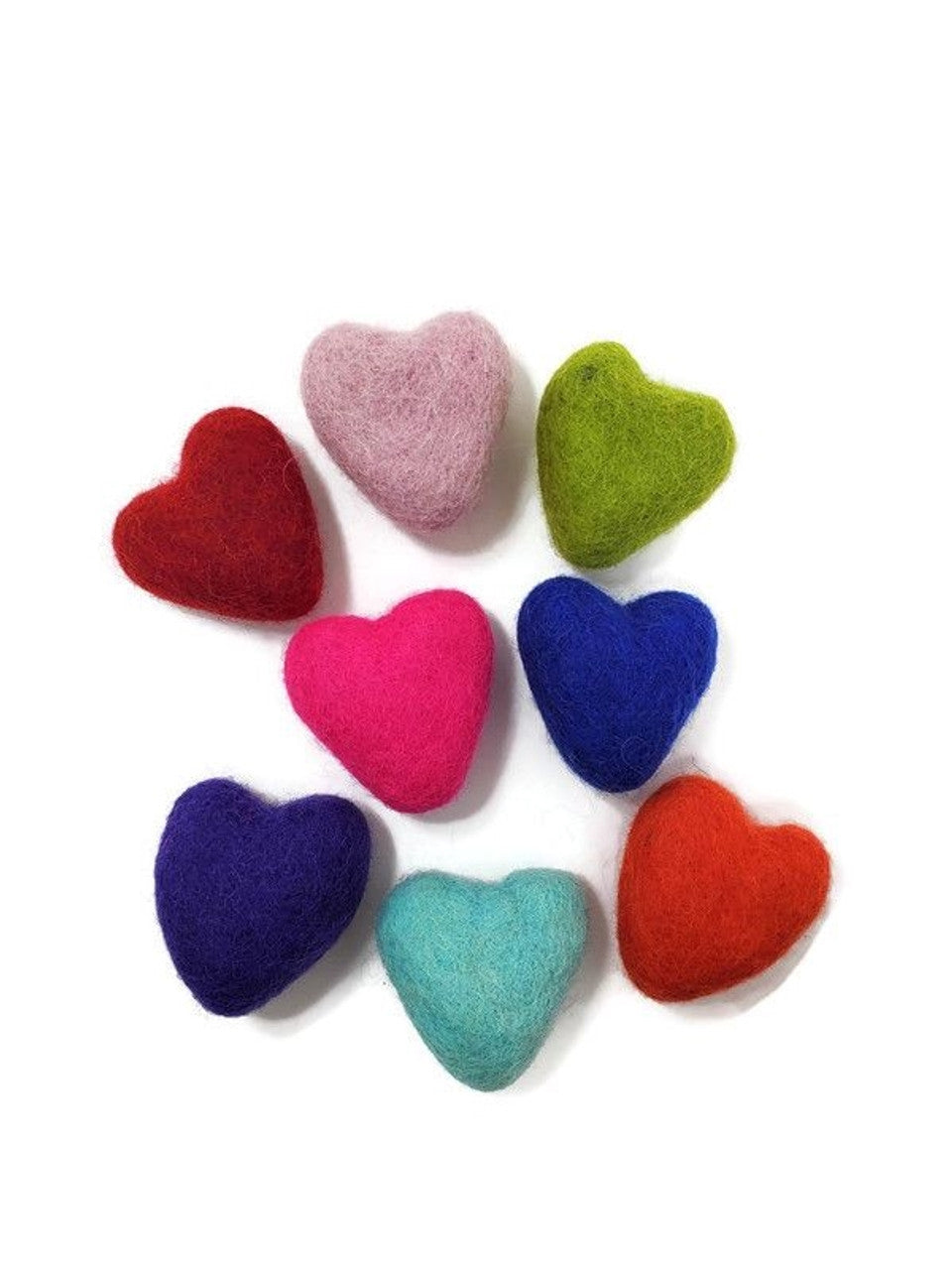 Wool Cat Toys Hearts