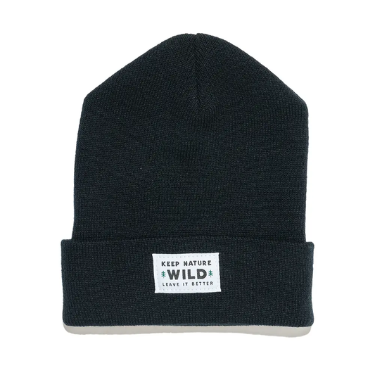 Twin Pines Cuffed Beanie -Black