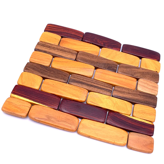 Tropical Hardwood Foldable Trivet