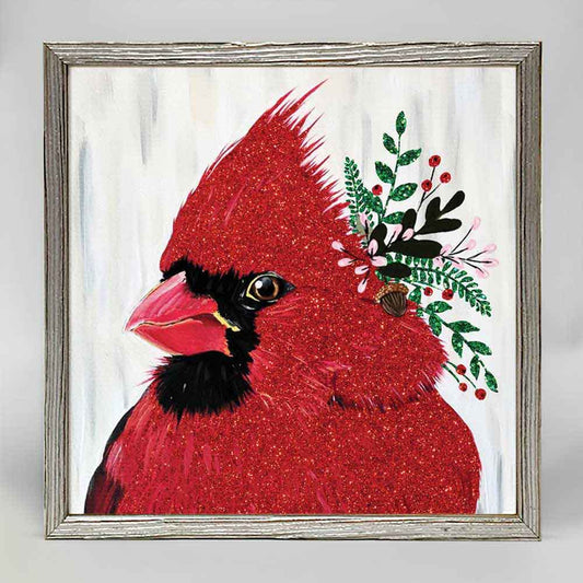 Holiday - Flora & Fauna - Merry Spring Cardinal Mini Canvas