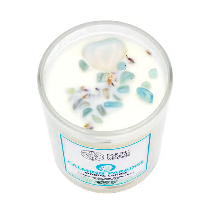 Crystal Candle Calming Paradise