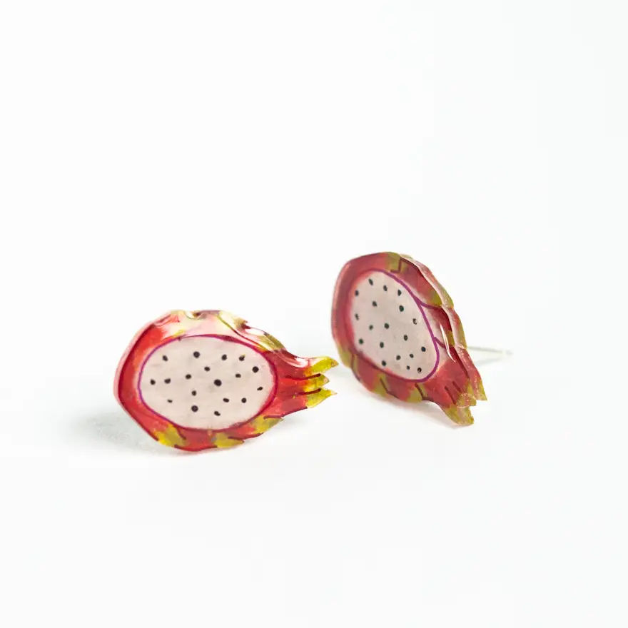 Dragon Fruit Stud Earrings