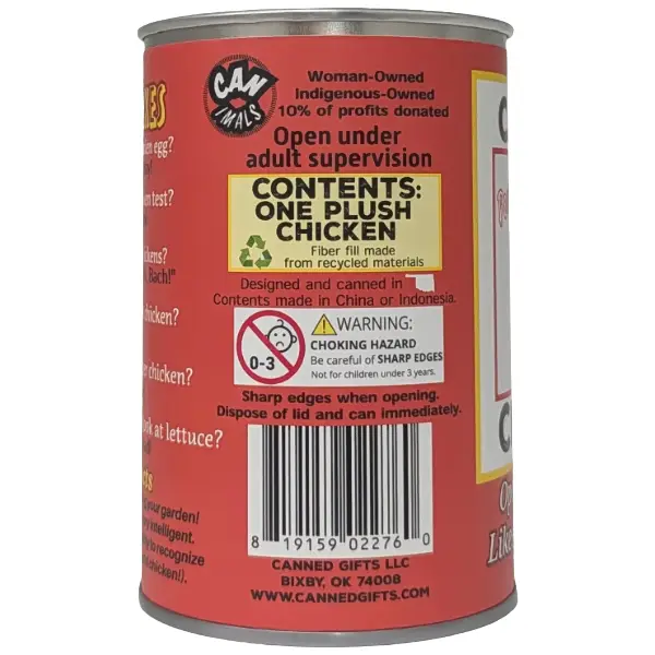 Canned Chicken Stuffed Animal
