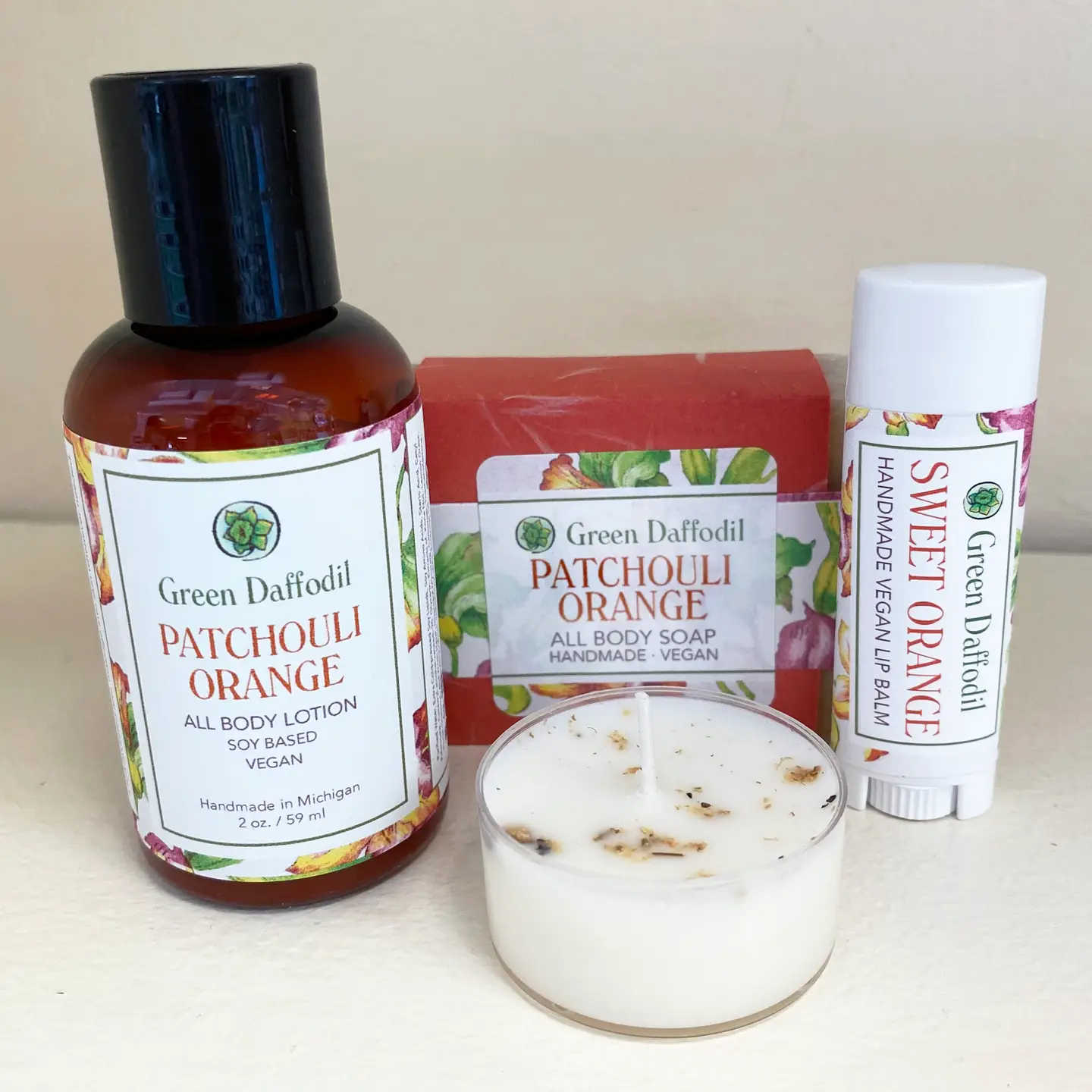 Patchouli Orange Gift Bag Set