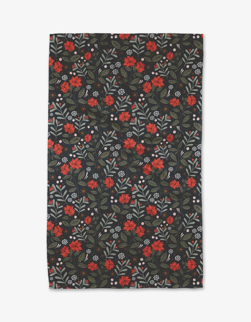 Geometry Tea Towel: Holiday Floral