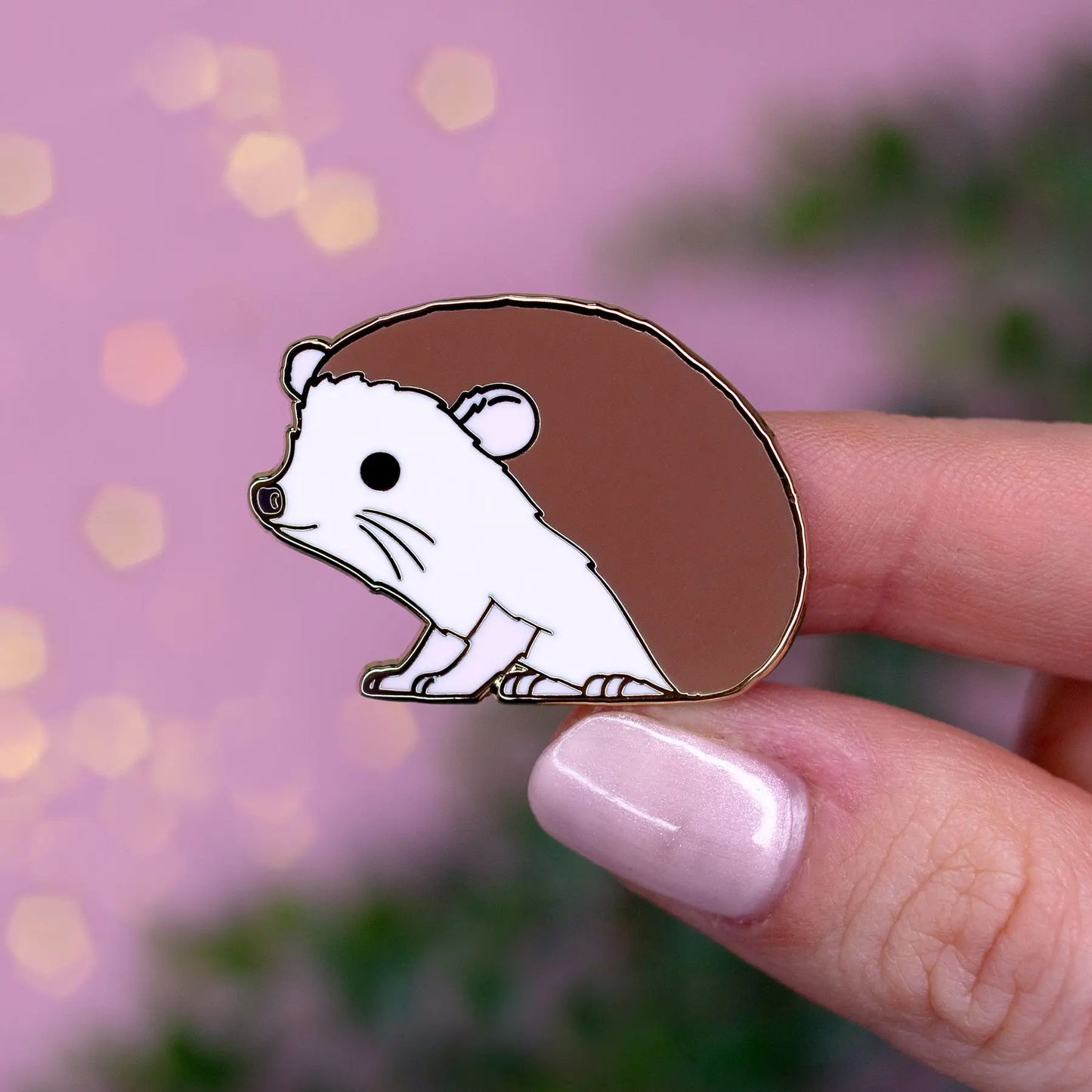 Hedgehog Enamel Pin