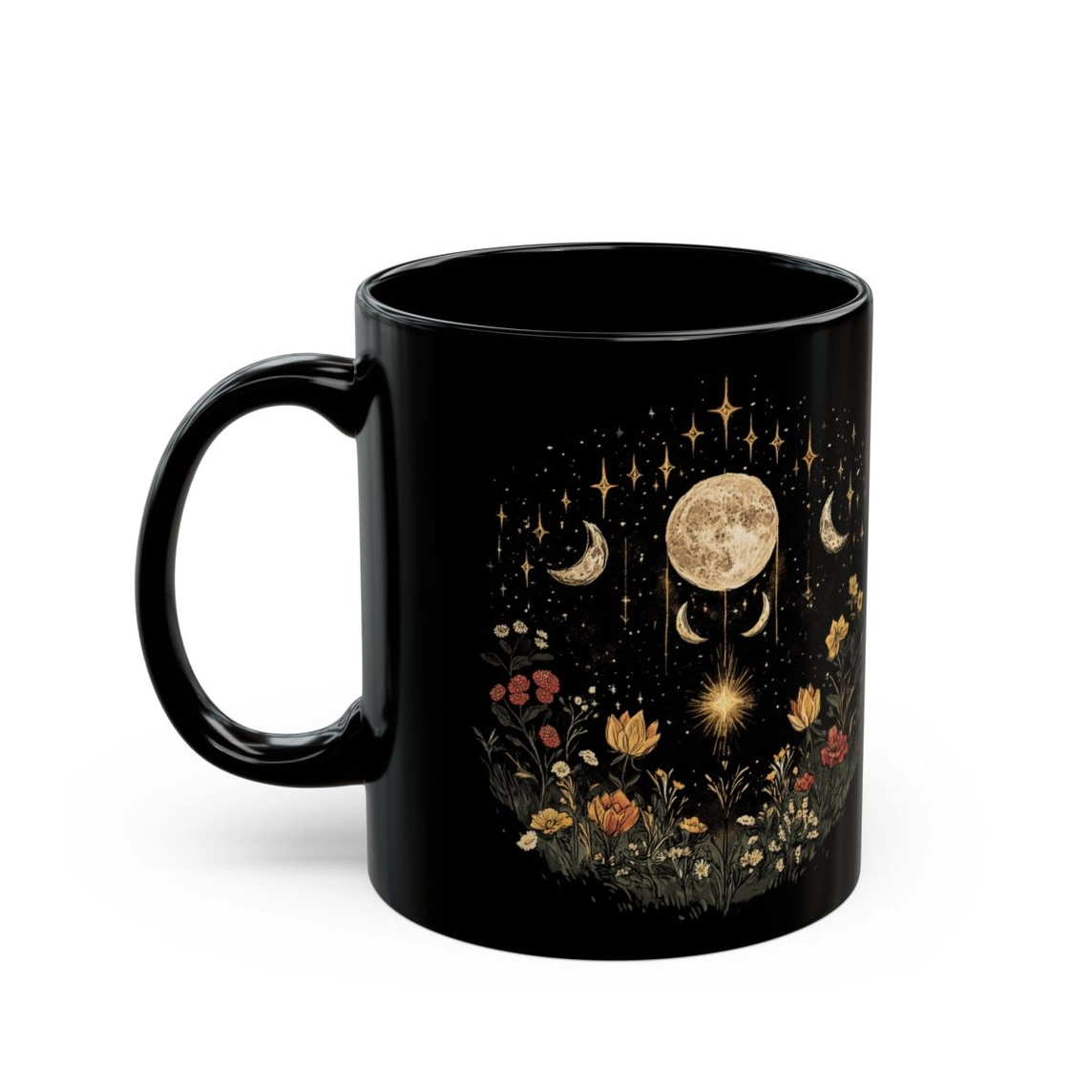 Moon Among Wildflowers Mug