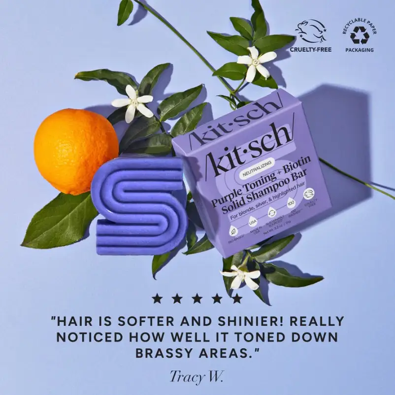 Solid Shampoo Bar: Purple Toning