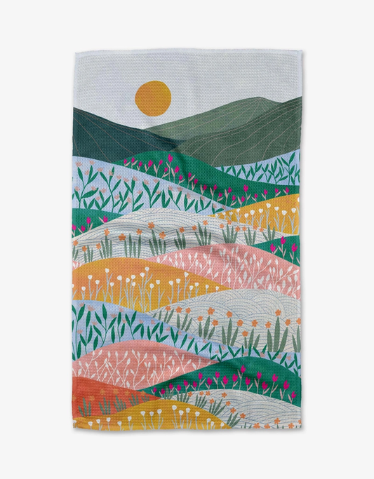 Geometry Tea Towel: Sunrise Mountains