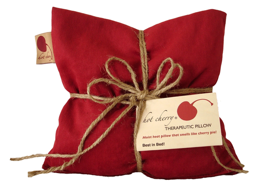 Hot Cherry Square Pillow Red