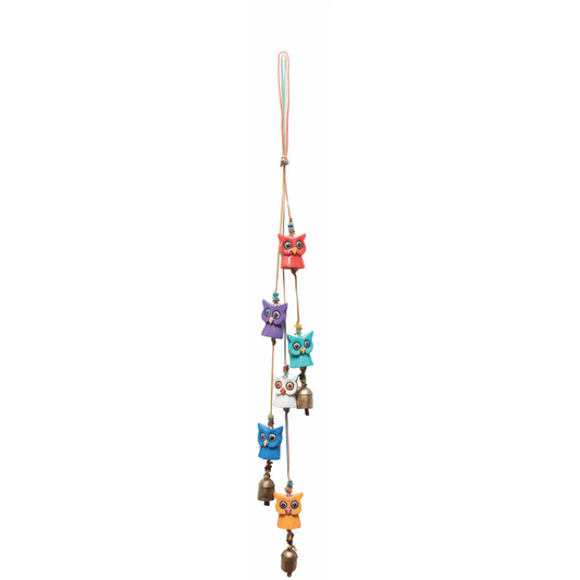 Owls Lights up Night Wood Chime