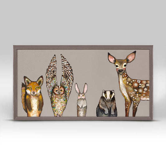 Forest Animals Mini Canvas