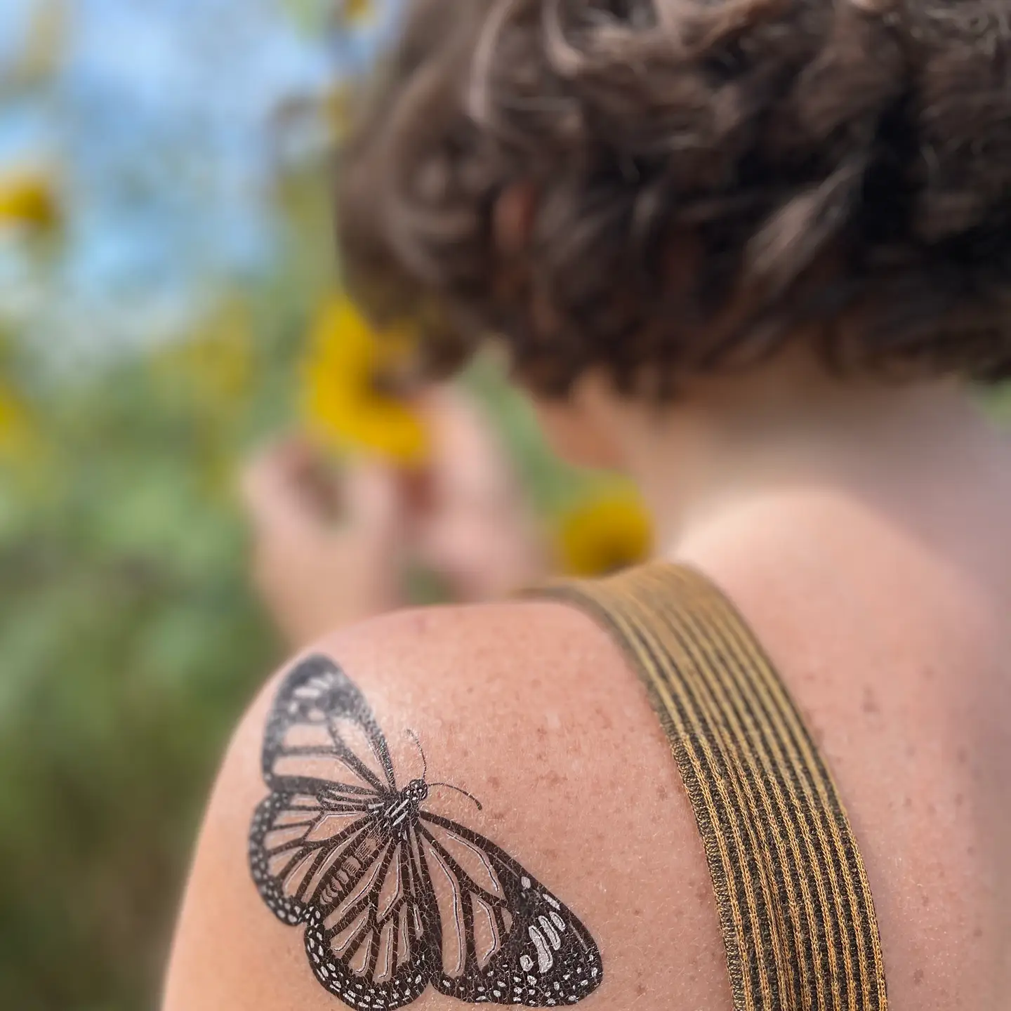 Monarch Butterfly Temp Tattoo