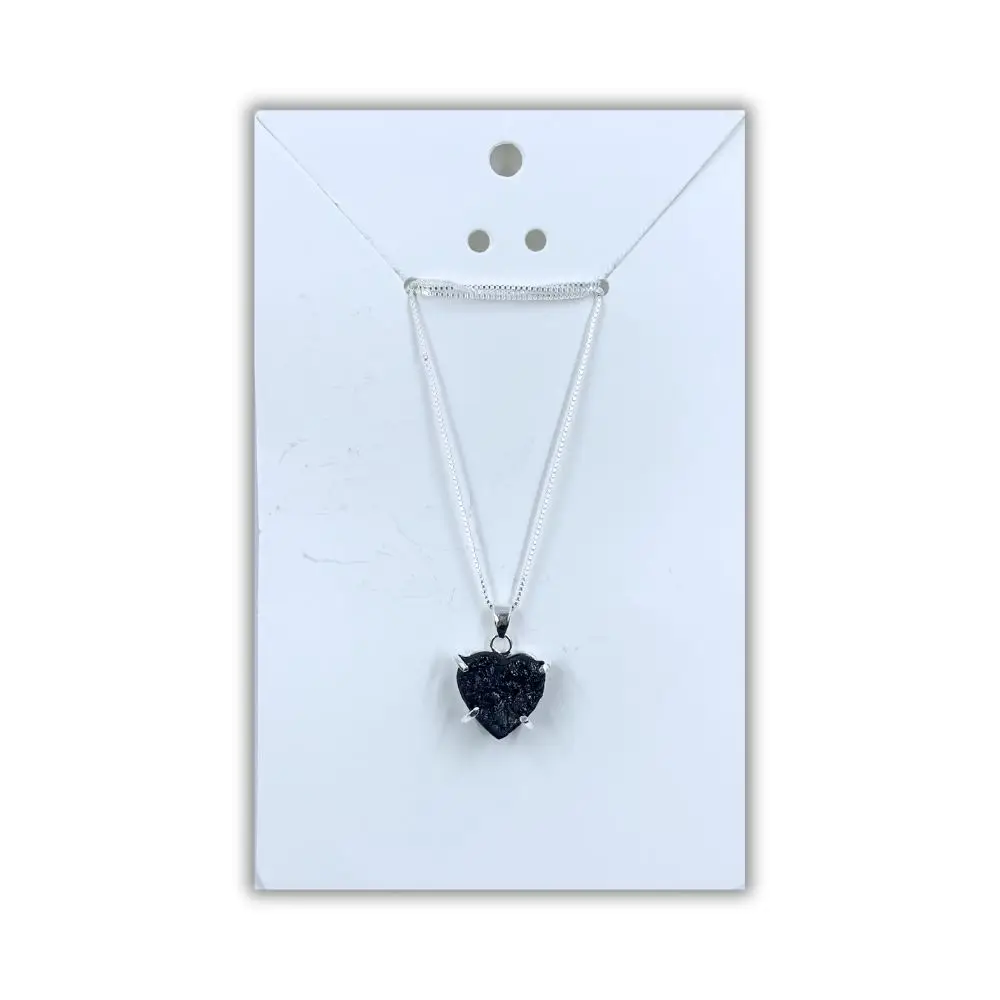 Black Tourmaline Heart Necklace