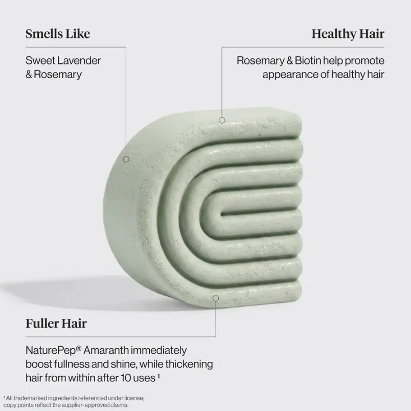 Solid Conditioner Bar: Rosemary & Biotin