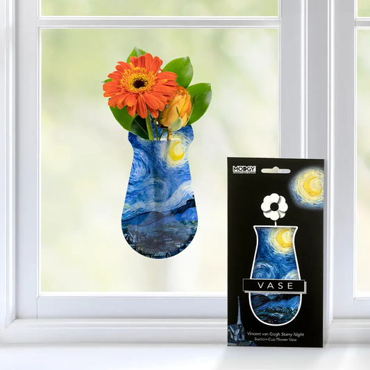 Suction Cup Window Vase VanGogh Starry Night