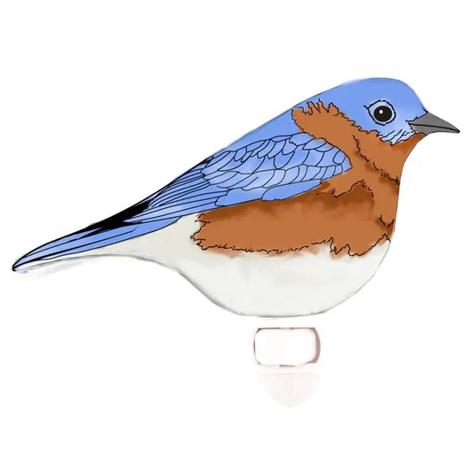 Glass Blue Bird Shape Nightlight