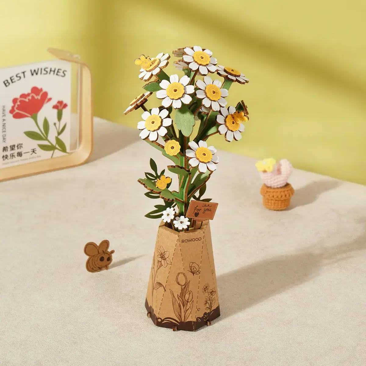 3D Wooden Flower Puzzle