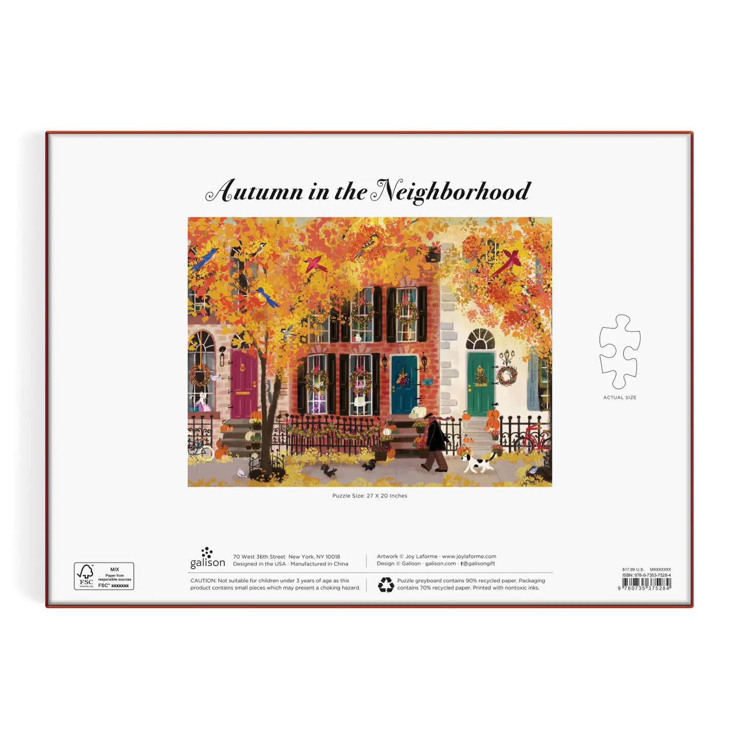 Autumn in the Neighborhood Puzzle 100pc