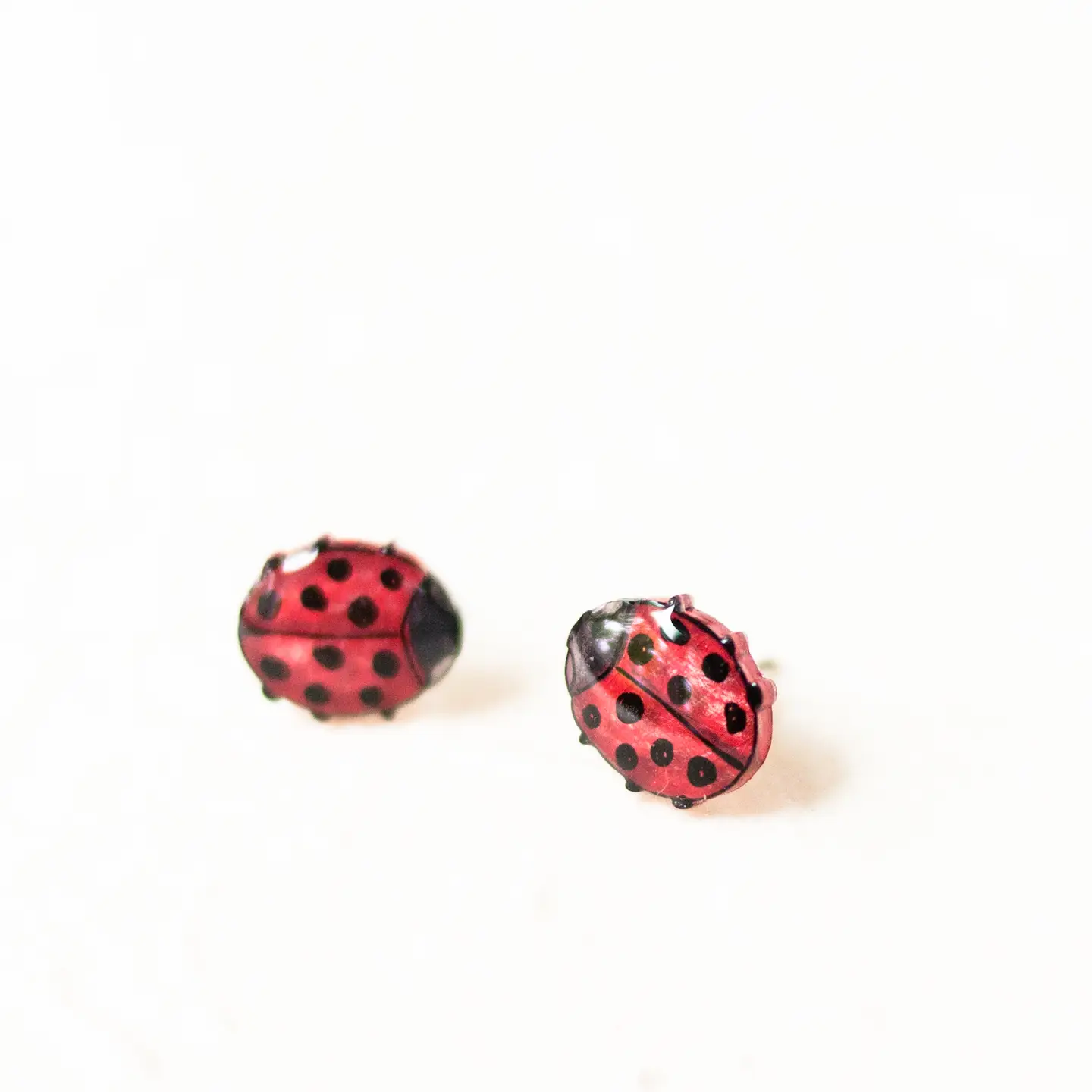 Ladybug Stud Earrings