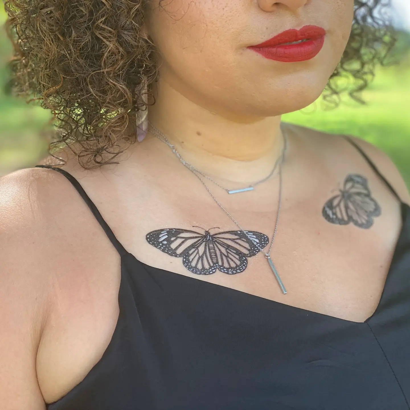 Monarch Butterfly Temp Tattoo