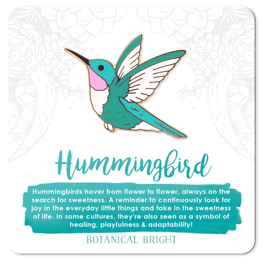 Hummingbird Enamel Pin