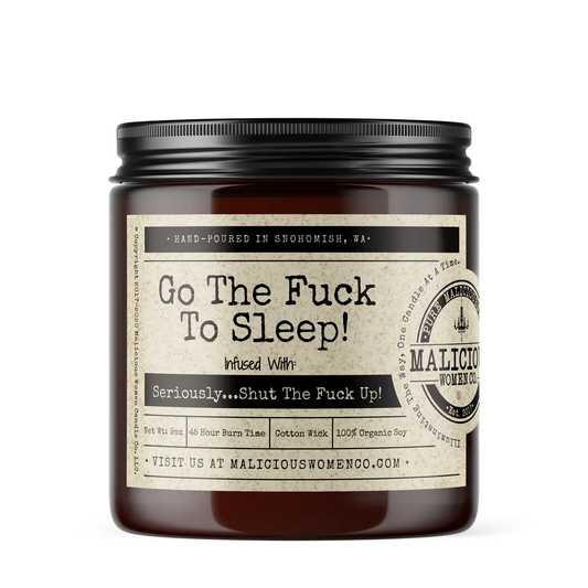 Go the F*ck to Sleep Candle