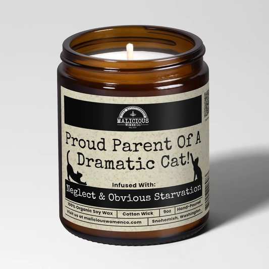 Proud Parent of Dramatic Cat Candle