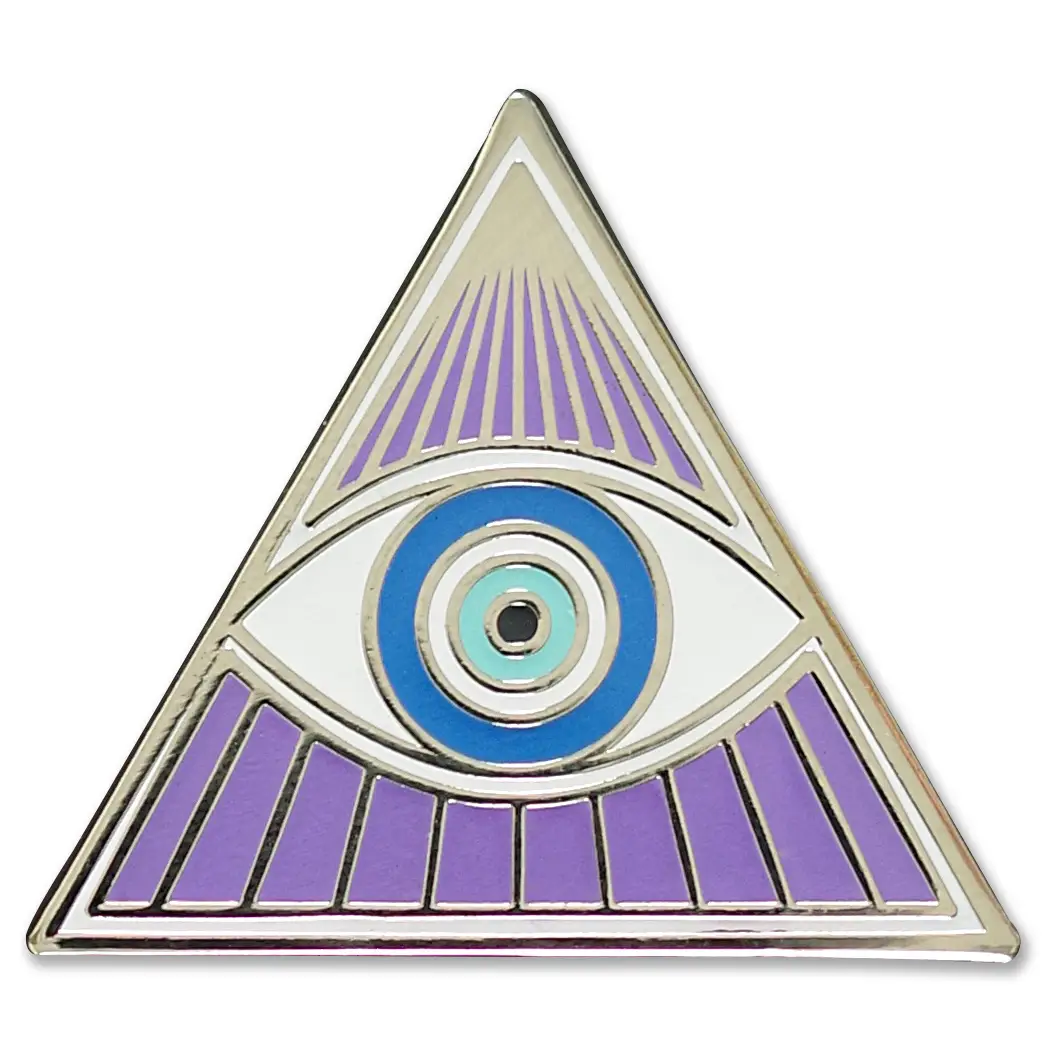 Eye Shaped Pin All Seeing Eye Enamel Pin – Weeds