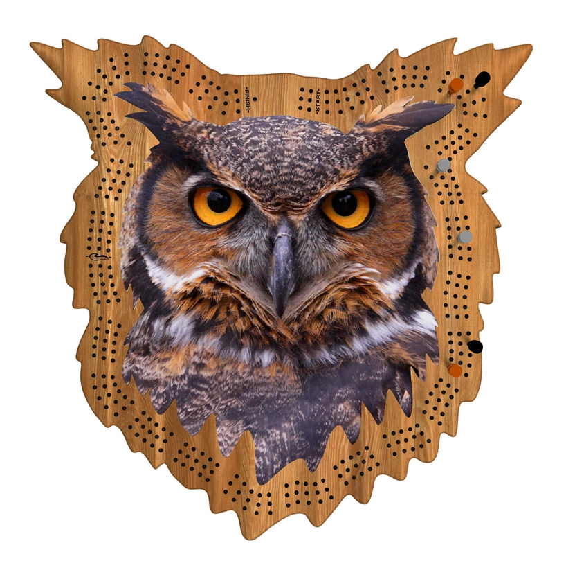 Owl Cribbage Board