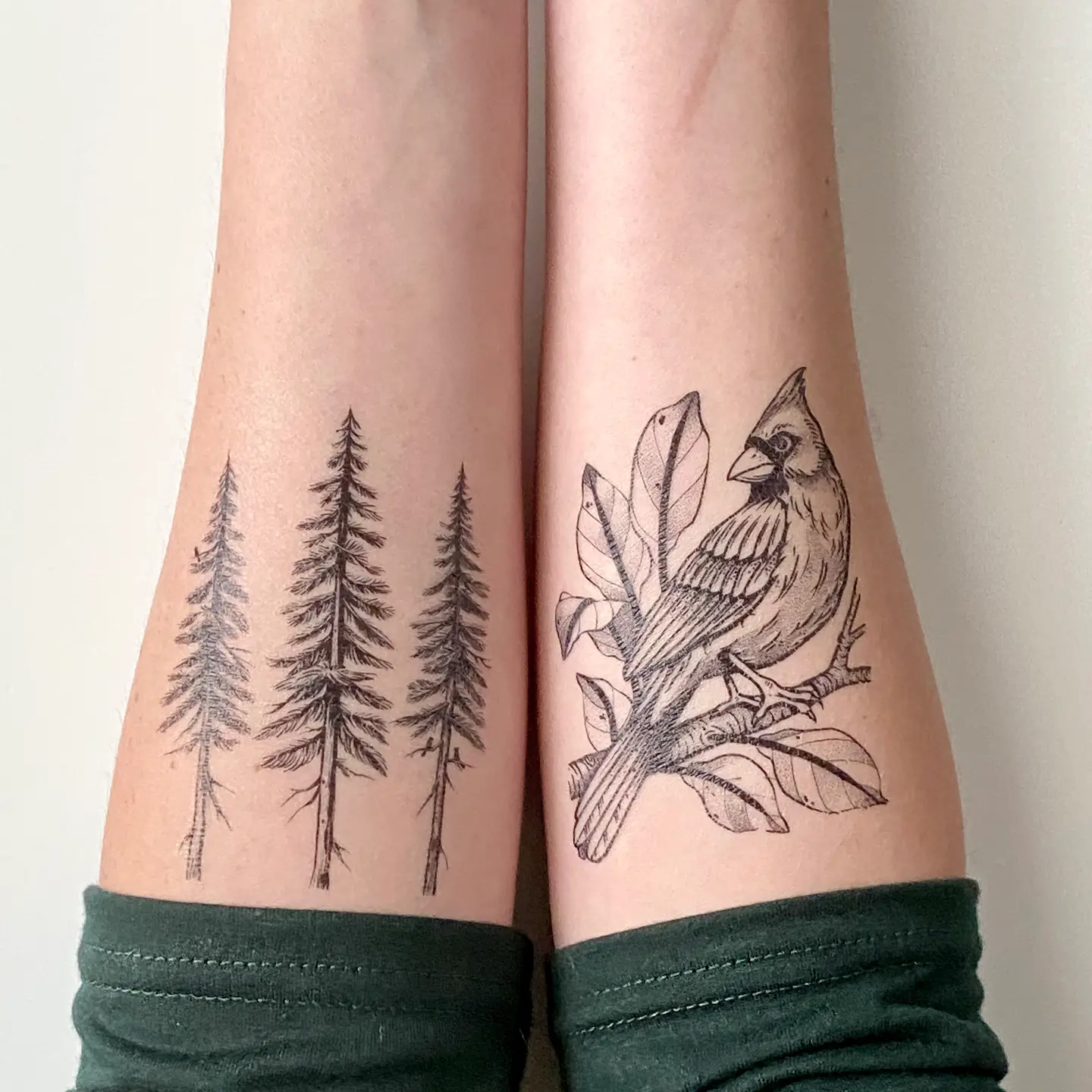 Pine Trees Temp Tattoo