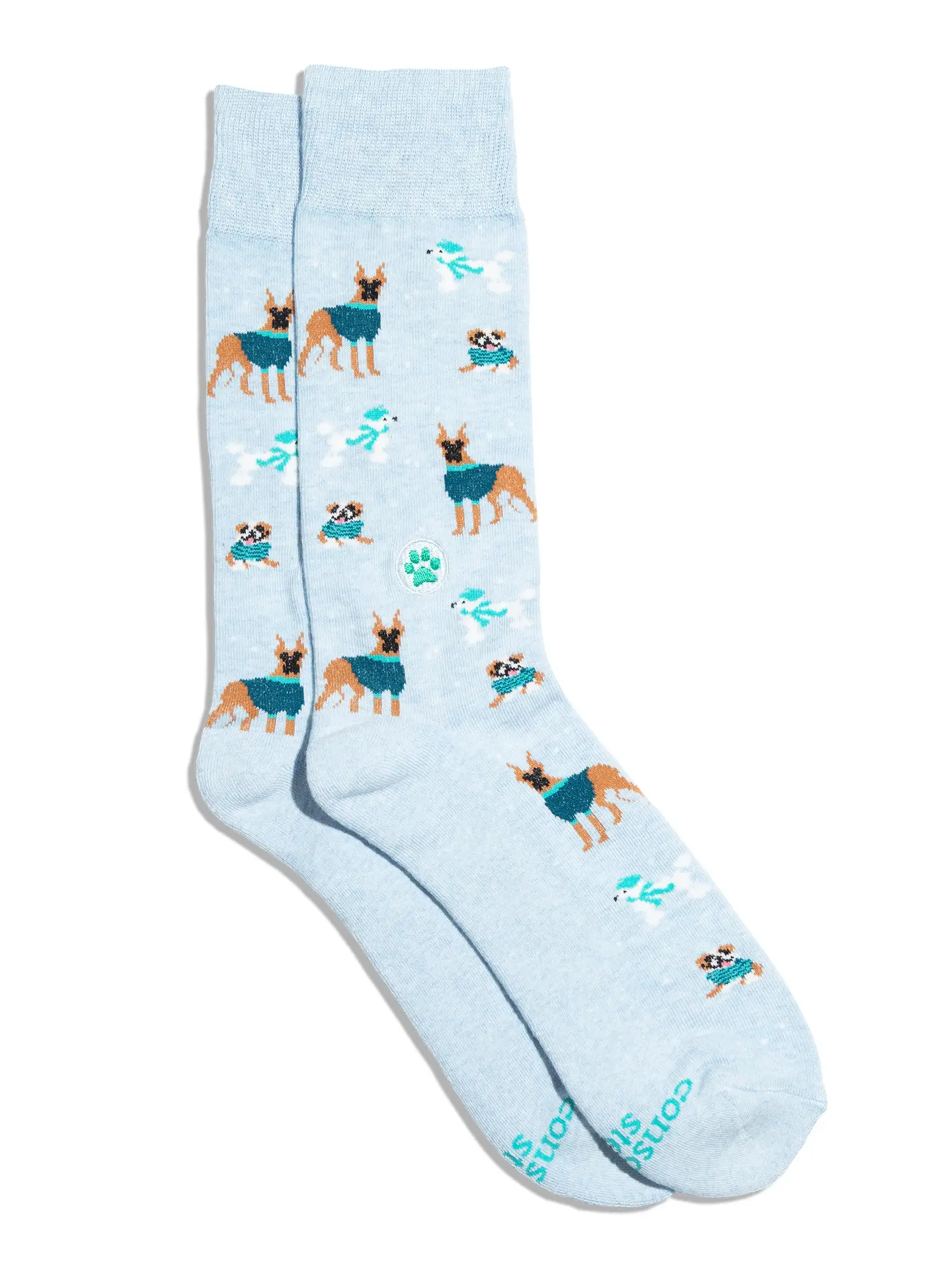 Socks That Save Dogs Blue Sweaters