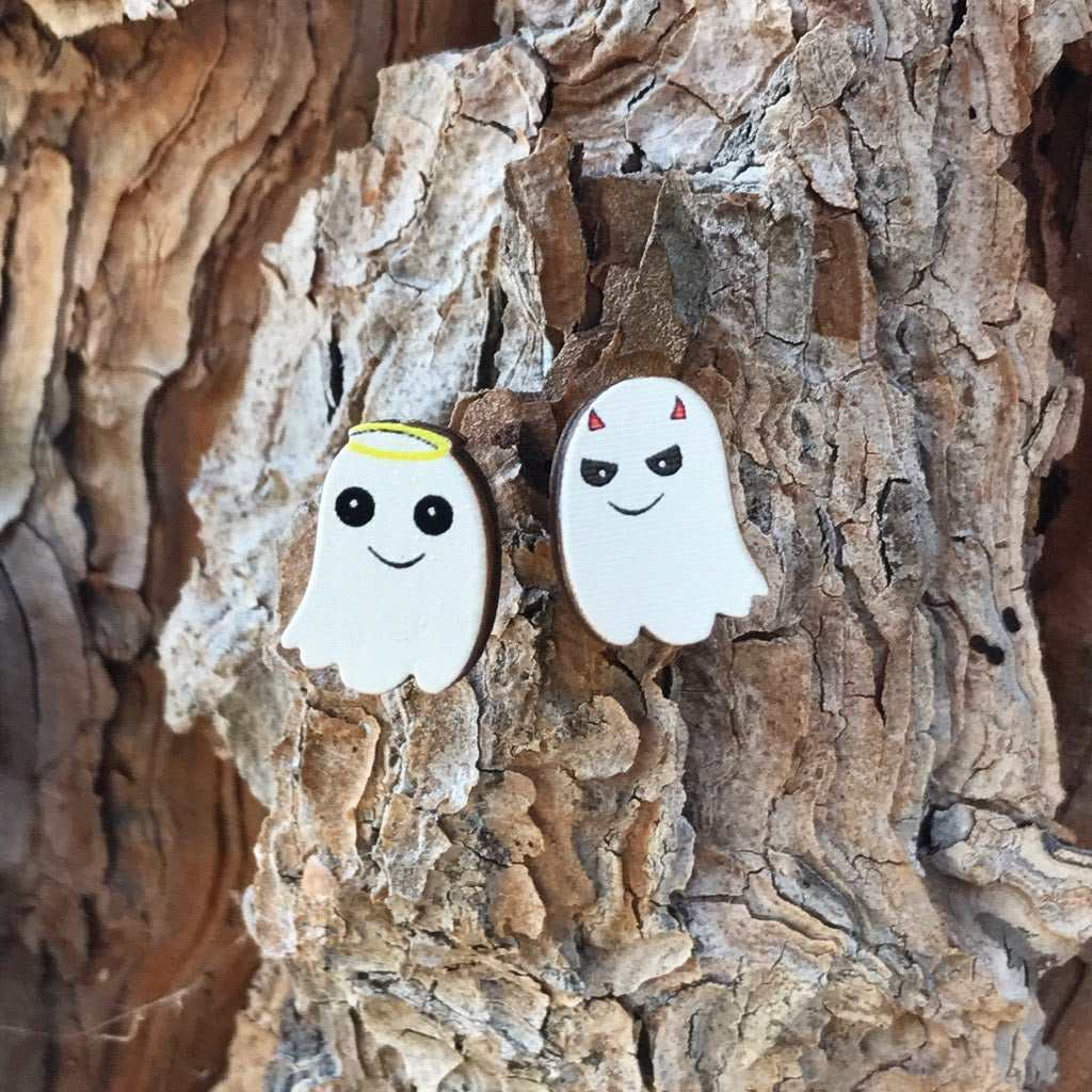 Ghost Stud Earrings