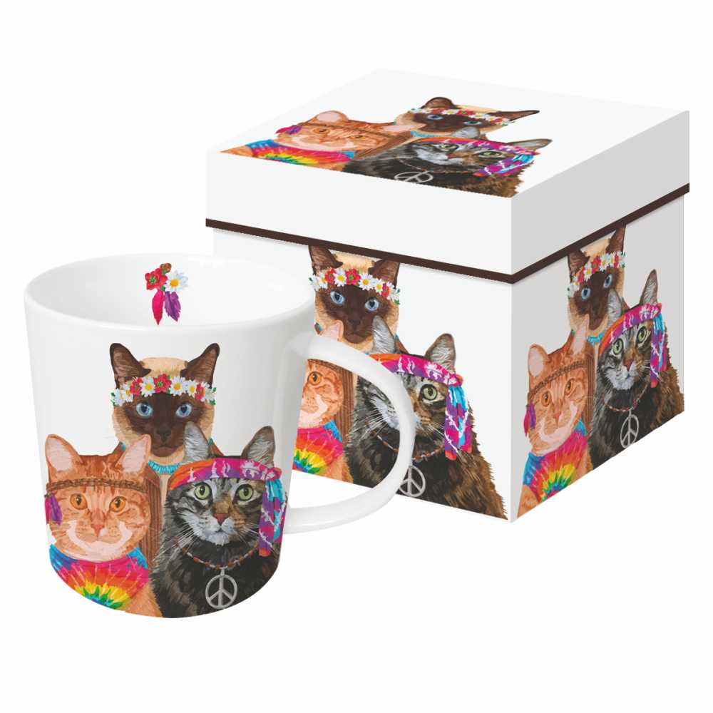 Mug in Box Groovy Cats