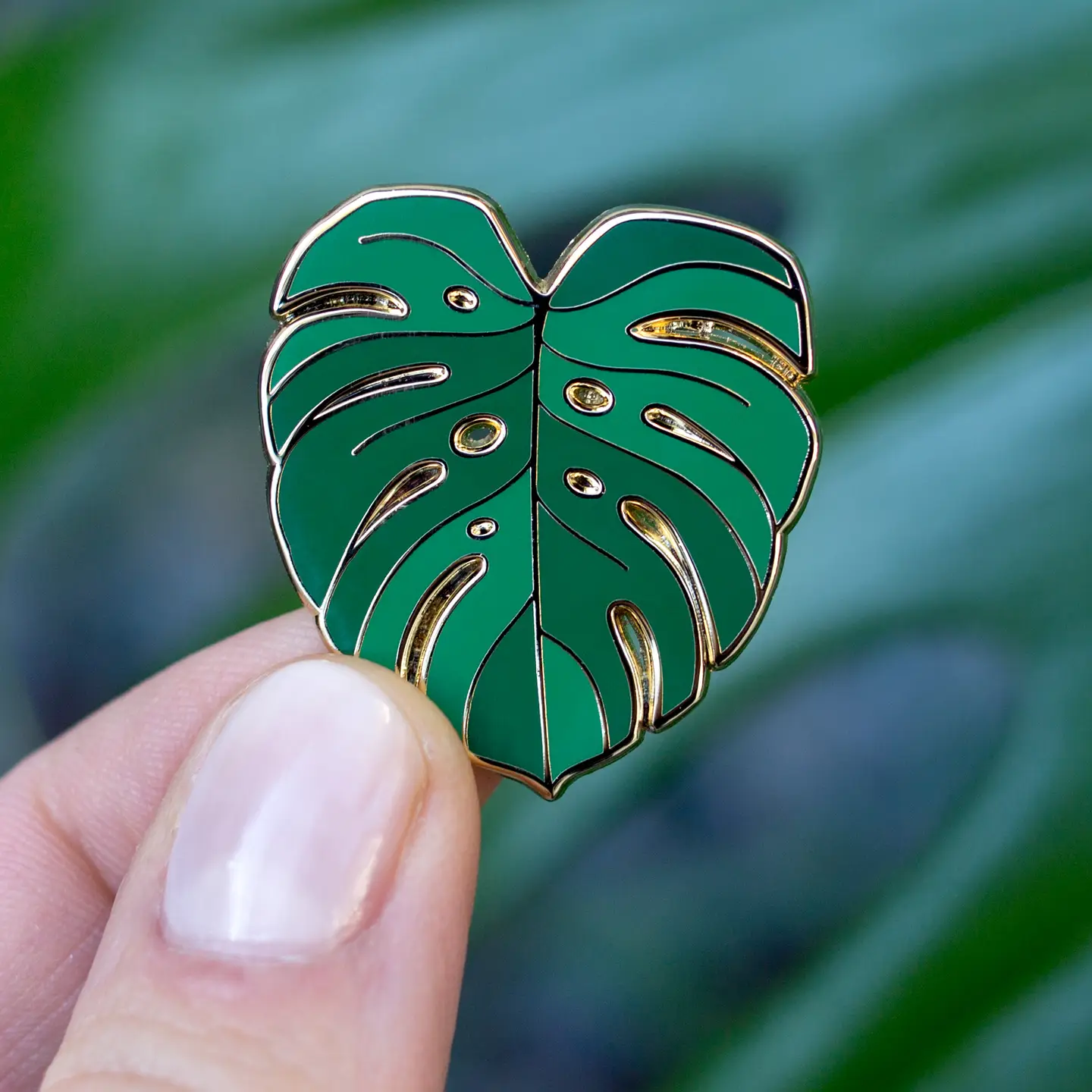 Monstera Enamel Pin