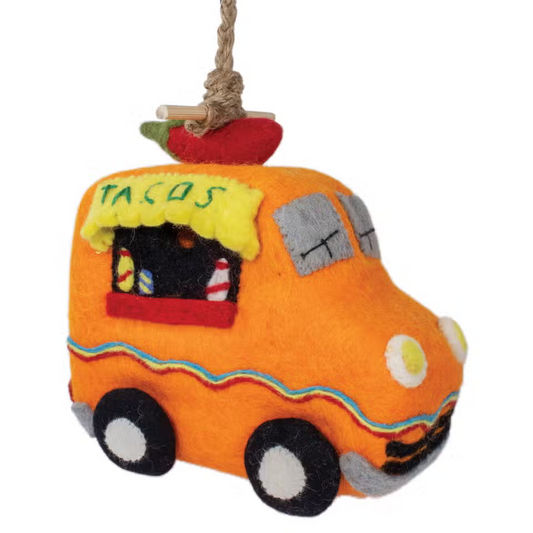 Felted Birdhouse: Taco Truck