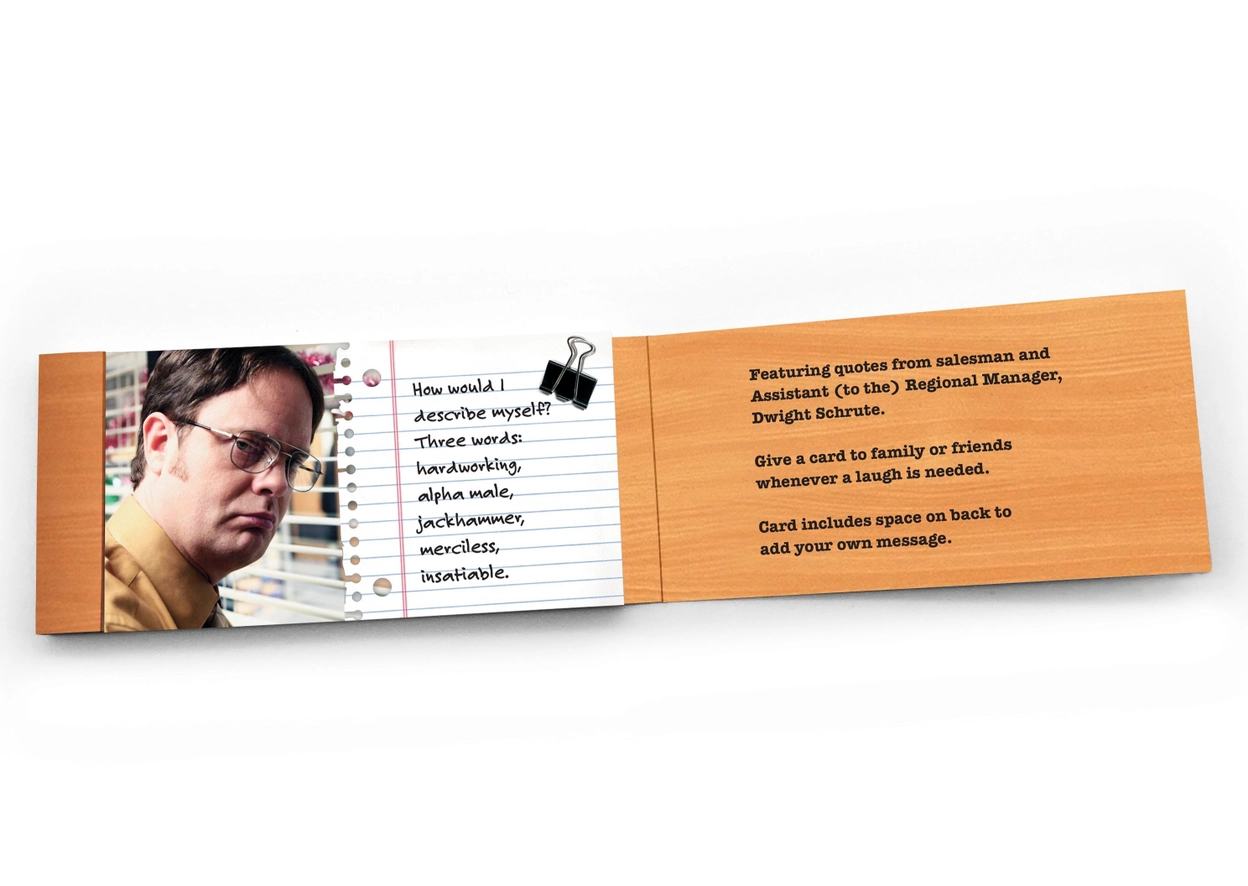Dwight Schrute Tear & Share Notecards