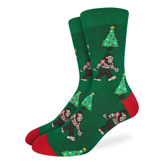 Christmas Bigfoot Men's Socks