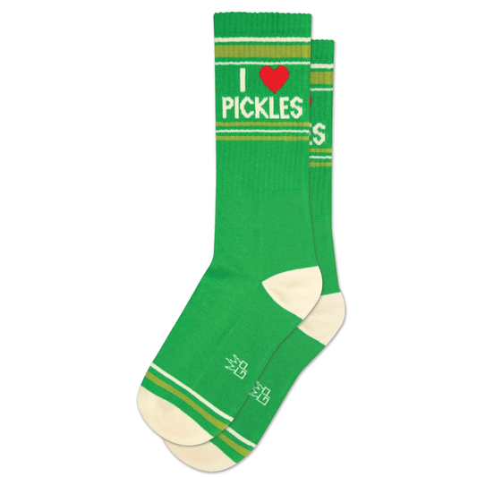 I Love Pickles Crew Socks