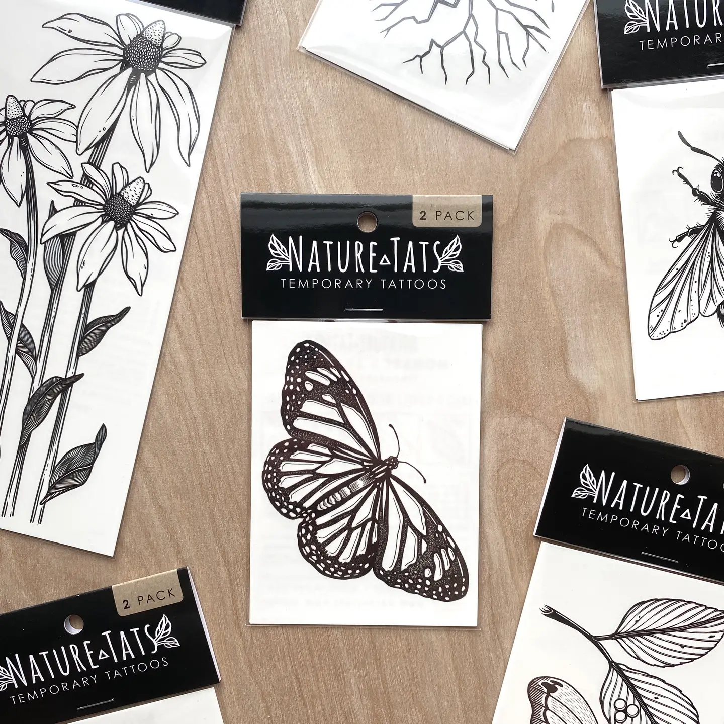 Monarch Butterfly Temp Tattoo