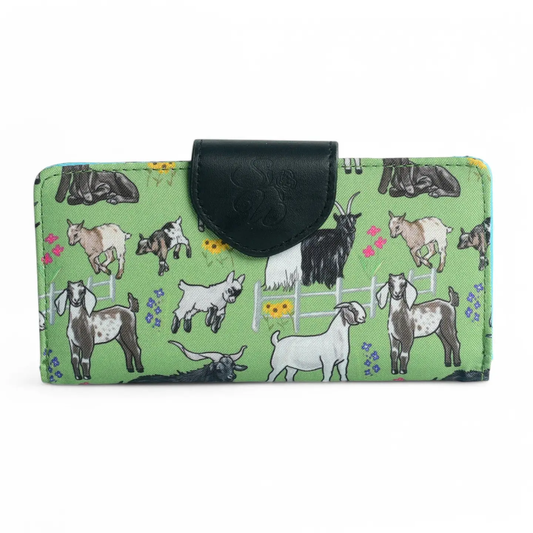 Greener Pastures Goats Long Wallet