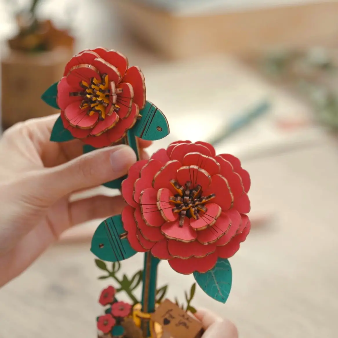 3D Wooden Flower Puzzle