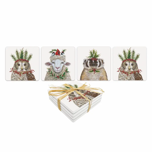 Stone Coaster Set - Christmas Parade