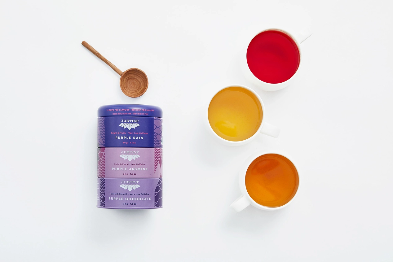 Purple Tea Trio in Tin-w/ spoon