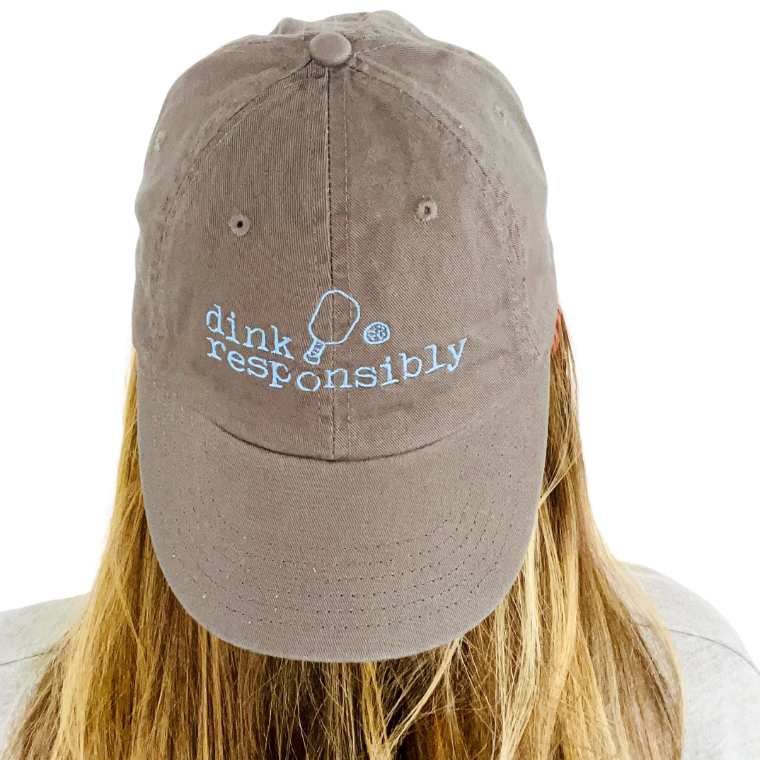 Dink Responsibly Pickleball Baseball Hat