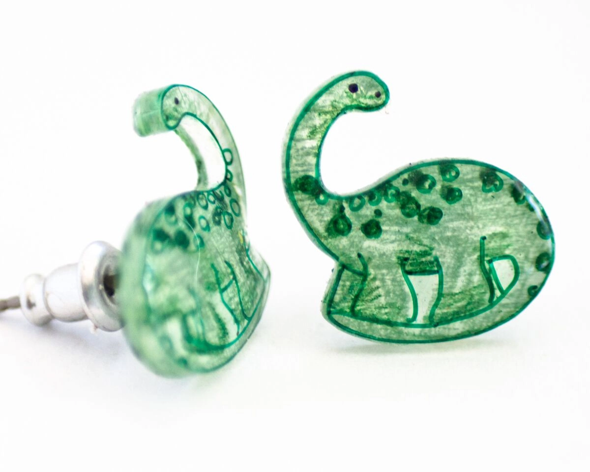 Dinosaur Stud Earrings